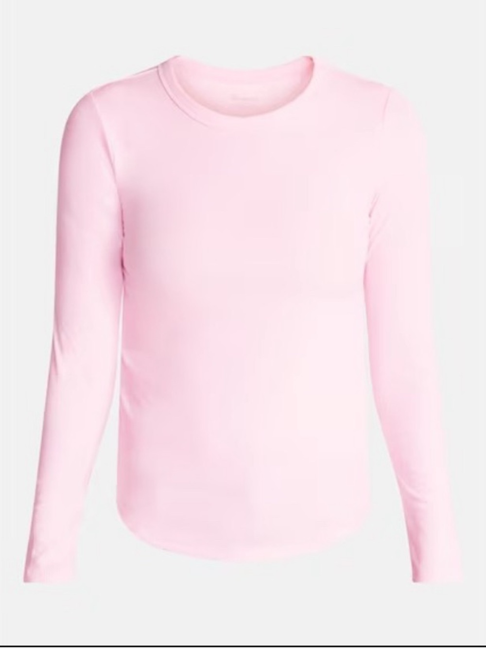 No Boundaries Women's Ribbed Crewneck Tee with Long Sleeves